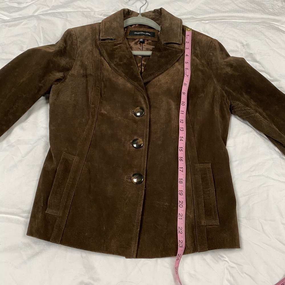 Brown suede jacket